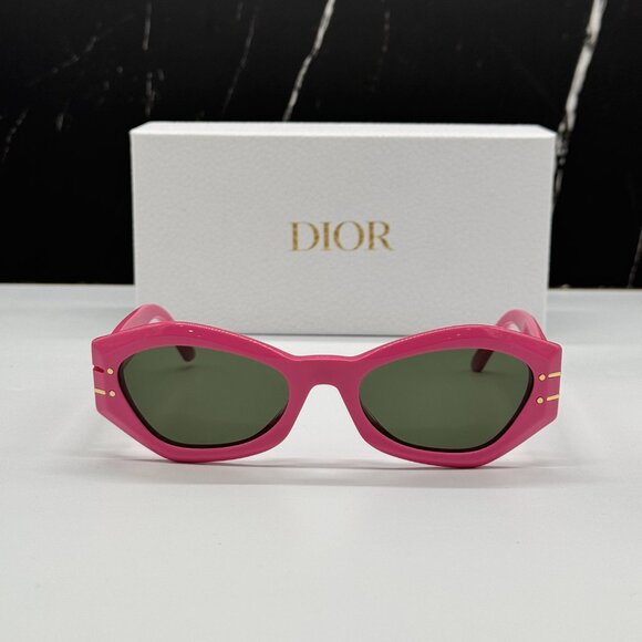 NEW DIOR DIORSIGNATURE B1U 73C PINK WOMEN SUNGLASSES DIOR - Picture 3 of 15